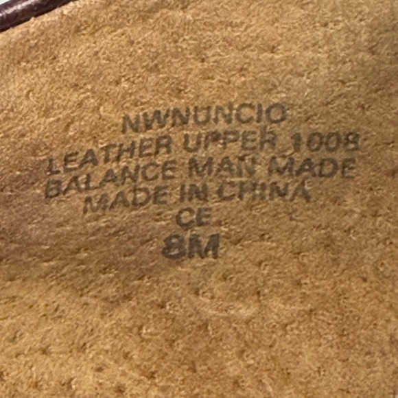 Nine West Nuncio Brown Croco Embossed Leather Pointed Toe Pumps Heels 8M - Picture 6 of 8